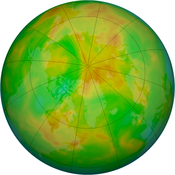 Arctic ozone map for 05 June 1983